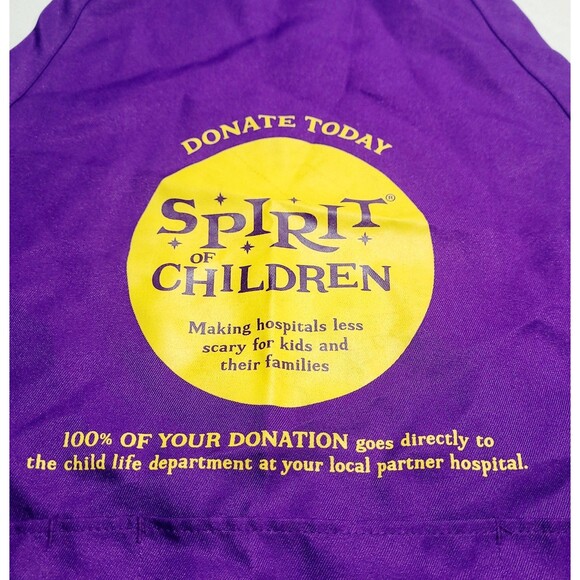 Official Spirit Discontinued 2019 Halloween Purple Employee Work Apron 4 Pocket - Picture 4 of 8
